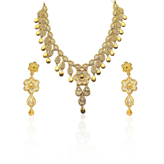 Aghanashini Hanging Gold Necklace