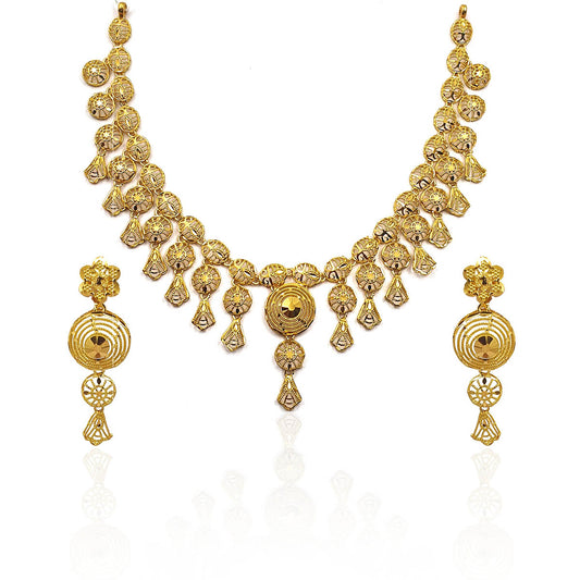 Ahilya Drooping Gold Necklace