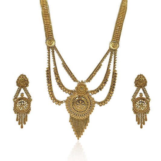 Enchanting Gold Necklace Set