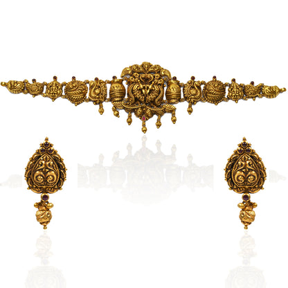 Traditional Antique Gold Choker