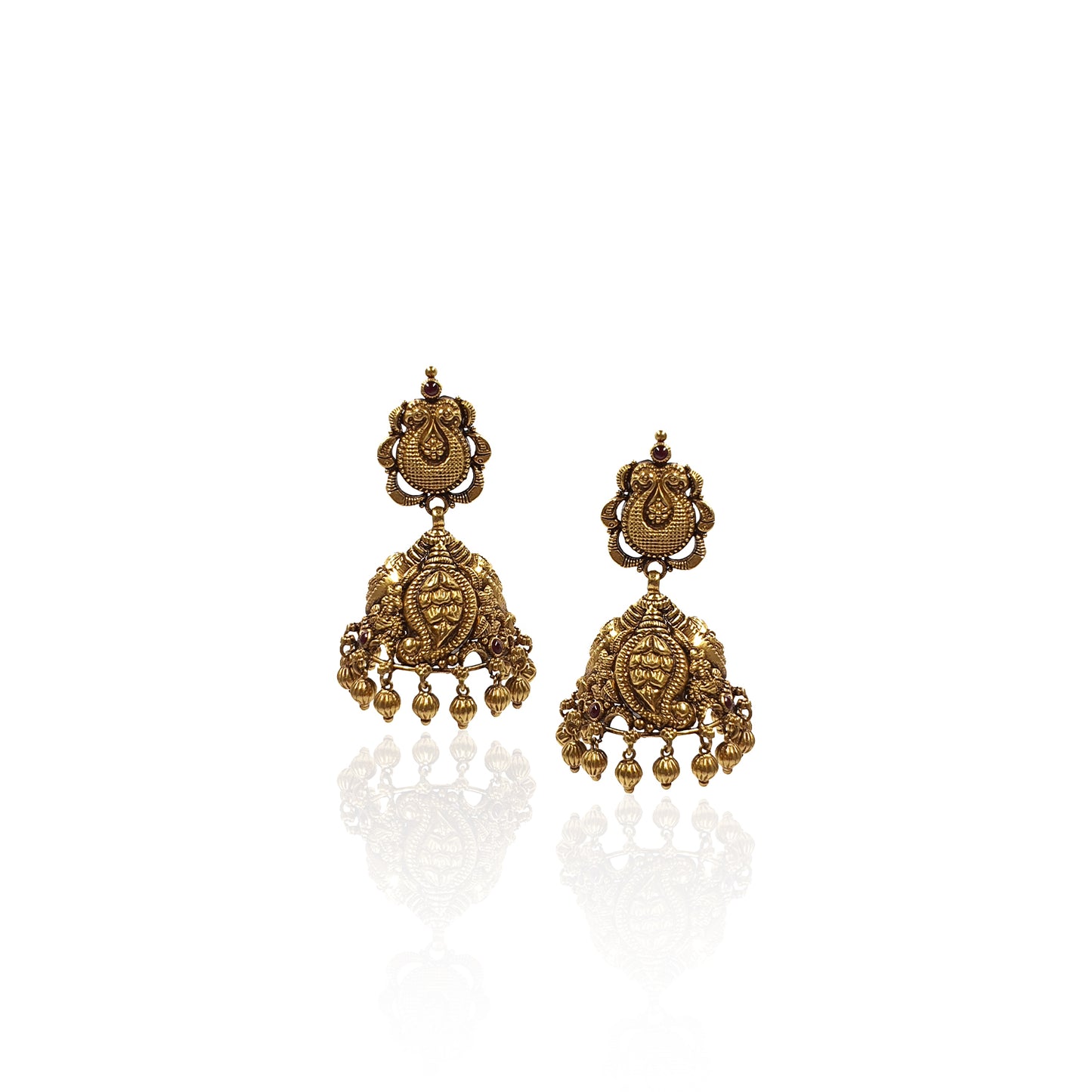 Goddess Lakshmi Gold Pendant Set