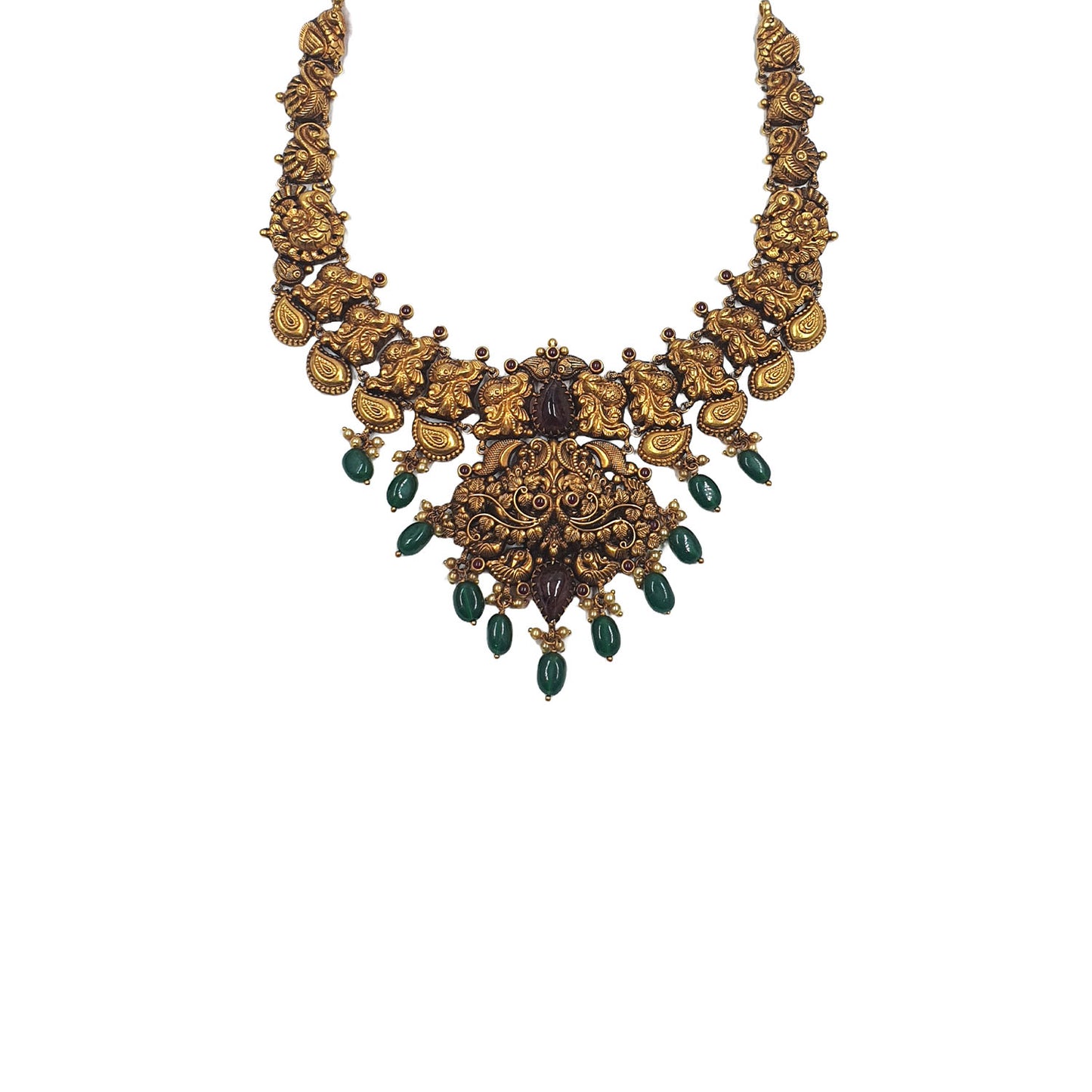 Antique Gold Necklace with Earring