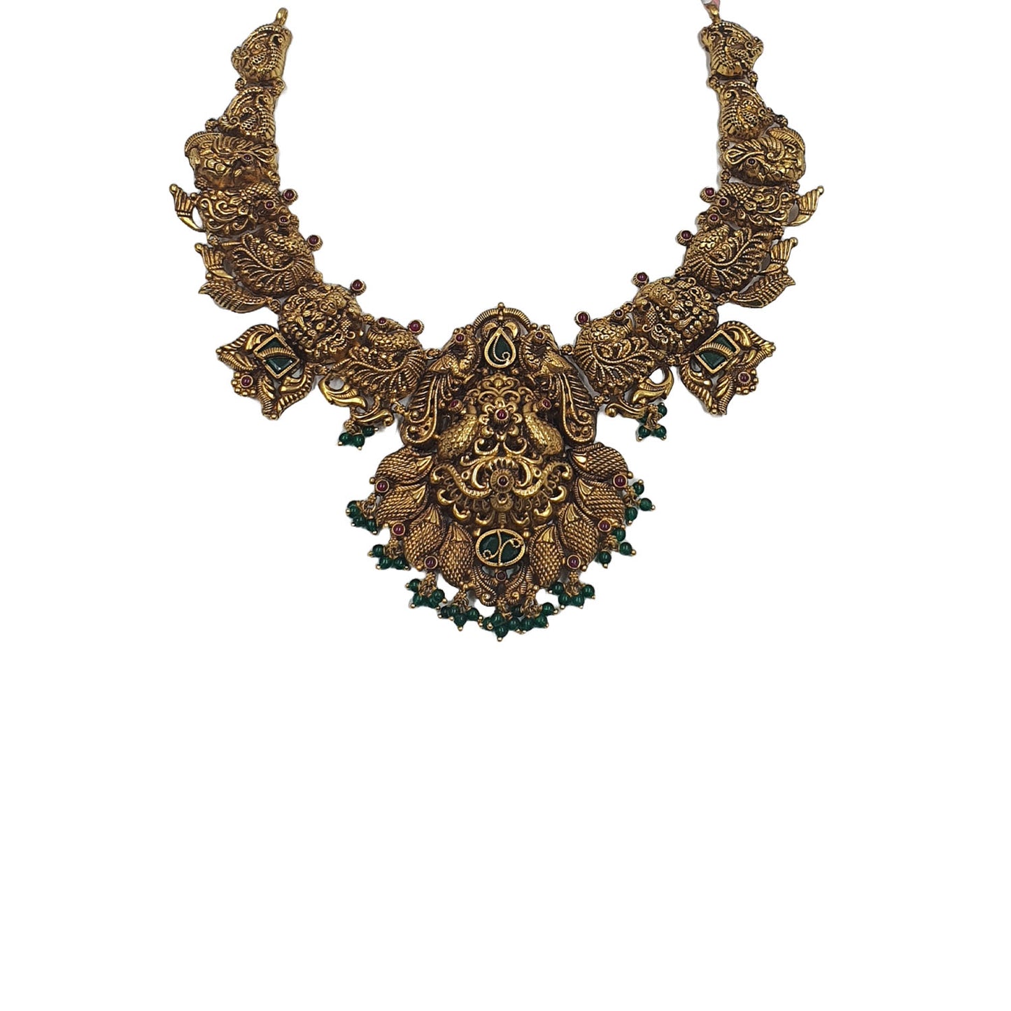 Adi Lakshmi Antique Gold Necklace Set