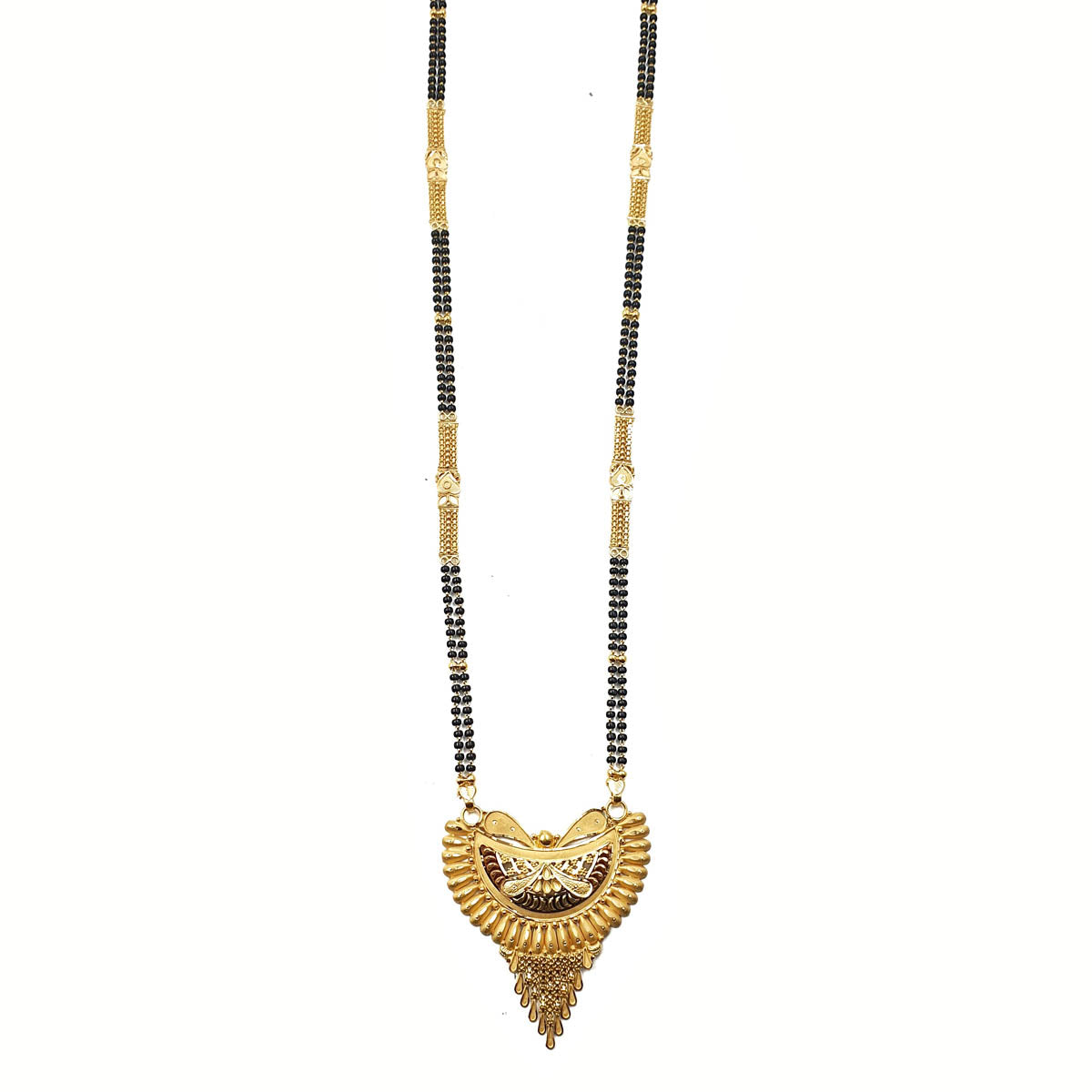 Purushaakriti Glossy Gold Mangalsutra