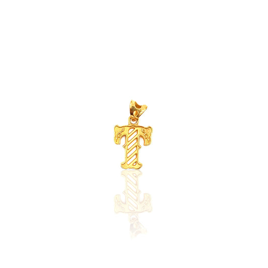 Diannah Alphabet Gold Pendant