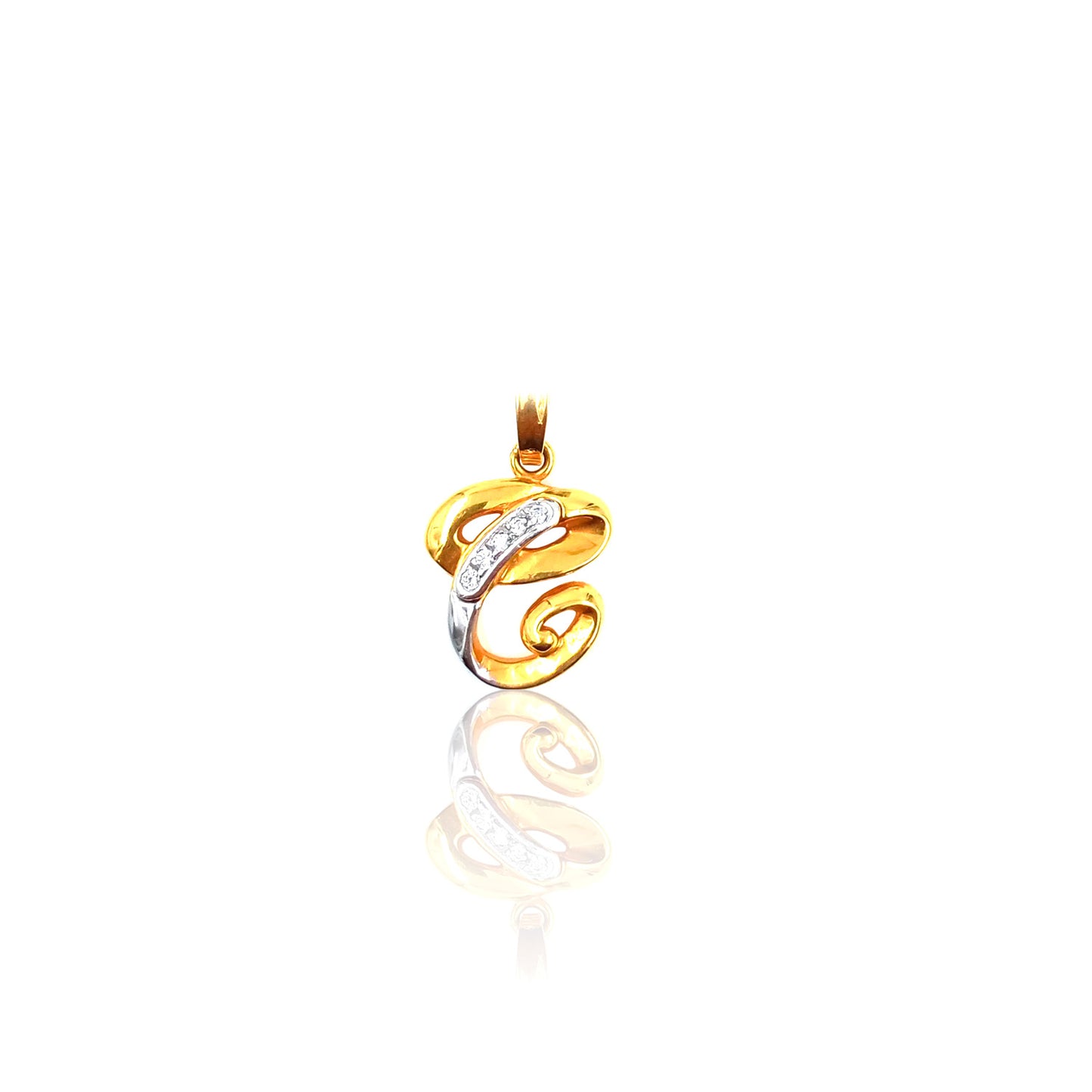 Denyse Alphabet Gold Pendant