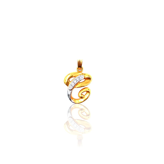 Denyse Alphabet Gold Pendant