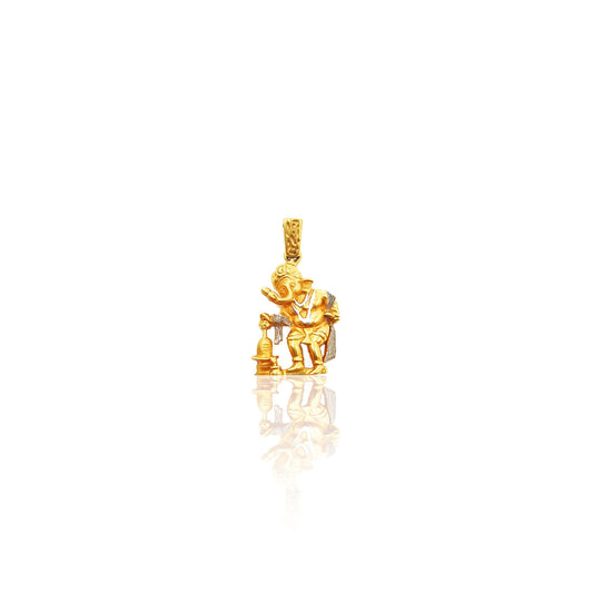 Chayne Lord Vighnanashak Gold Pendant