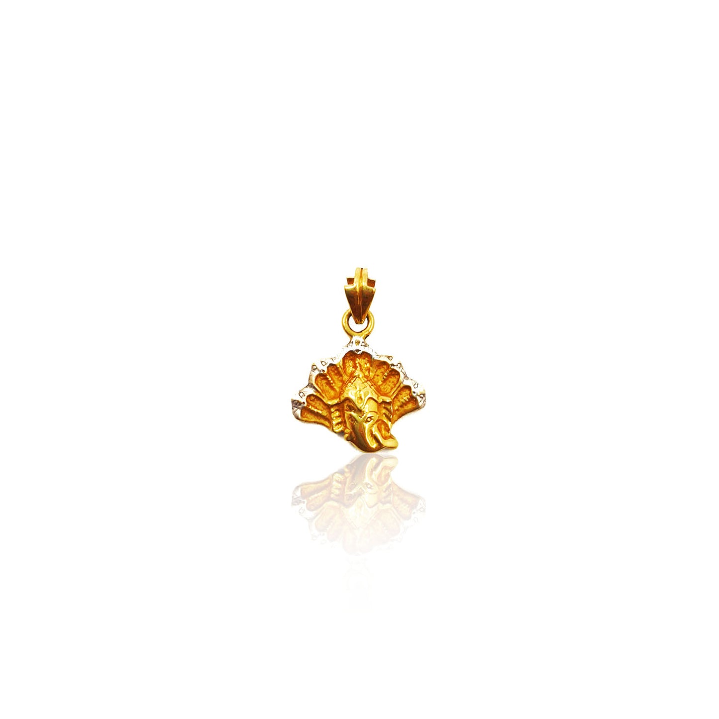 Chauntel Lord Gajanan Gold Pendant