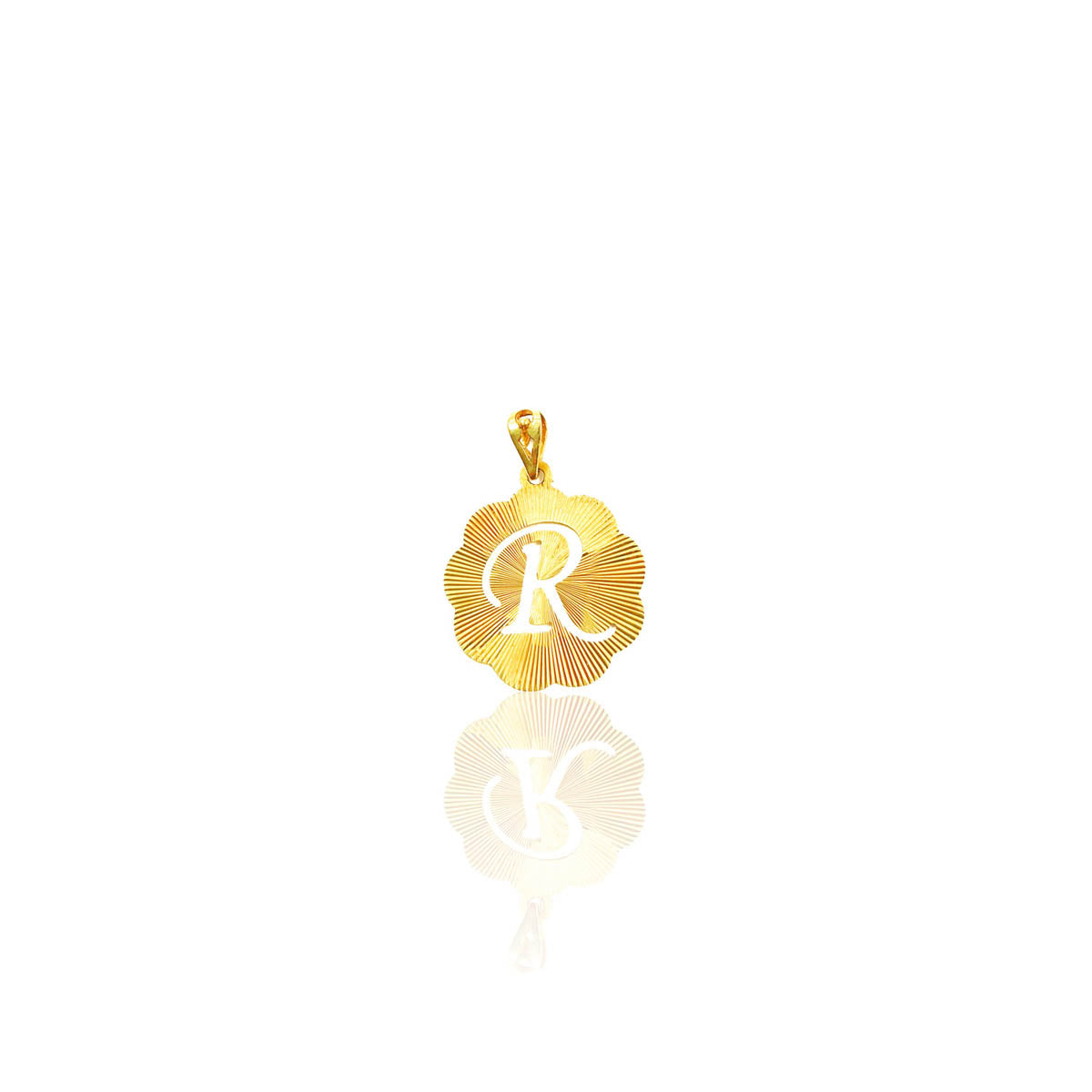 Desarae Alphabet Gold Pendant