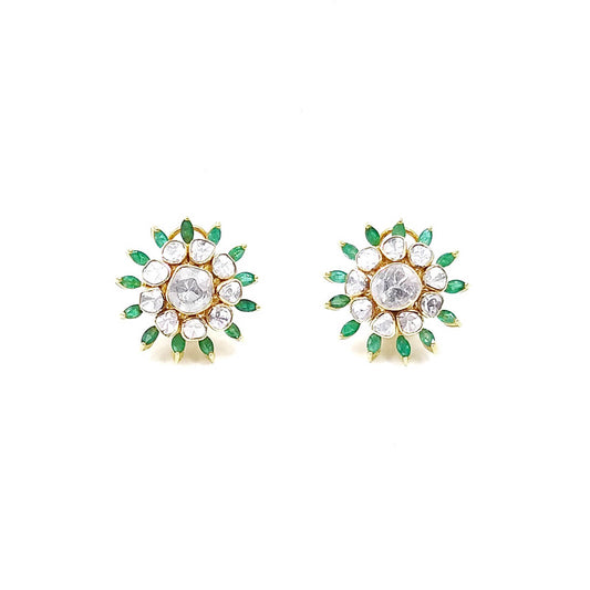 Modern Look Polki Stud Earring