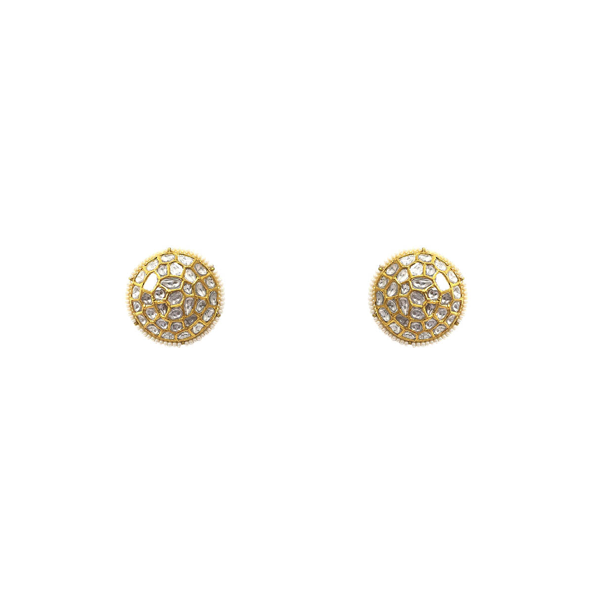 Modern Polki Stud Earring