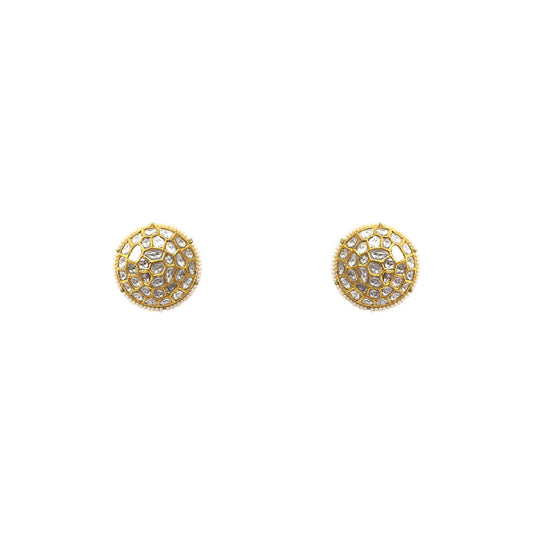 Modern Polki Stud Earring