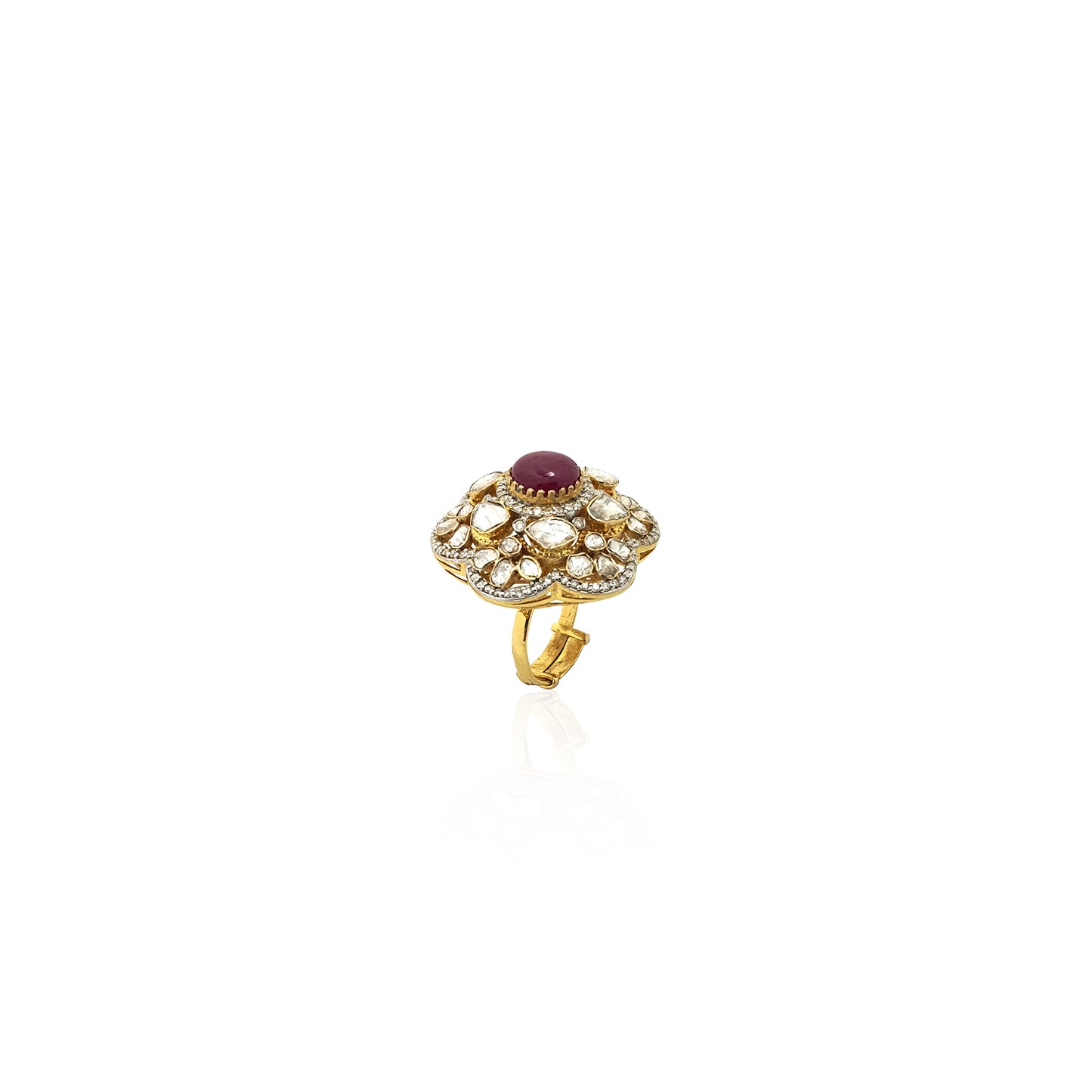 Jaipur Special Bewitching Polki Cocktail Ring