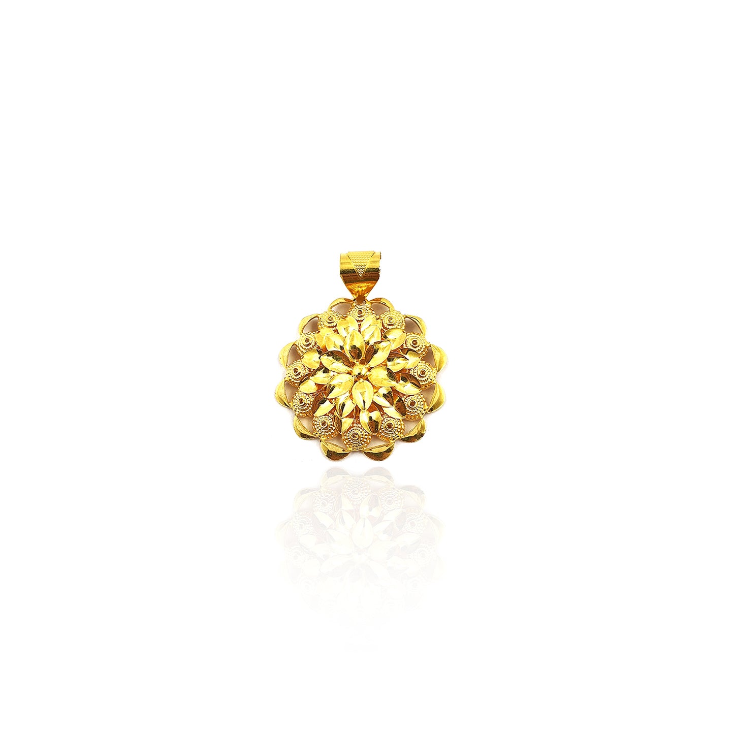 Abhilasha Floral Gold Pendant Set