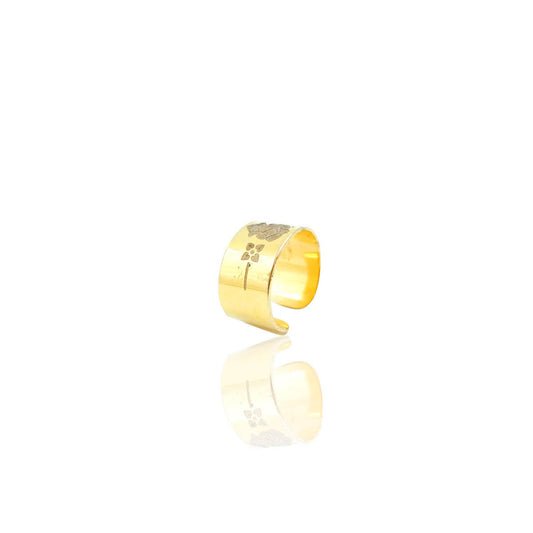 Agathe Gold Round God Ring Bands