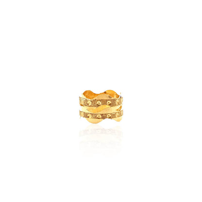 Adrienne Crooked Shape Gold Ring