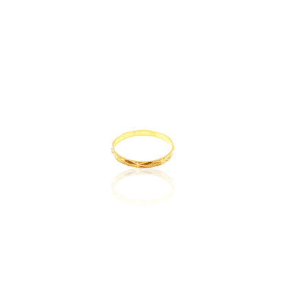 Adora Light Weight Gold Band Ring