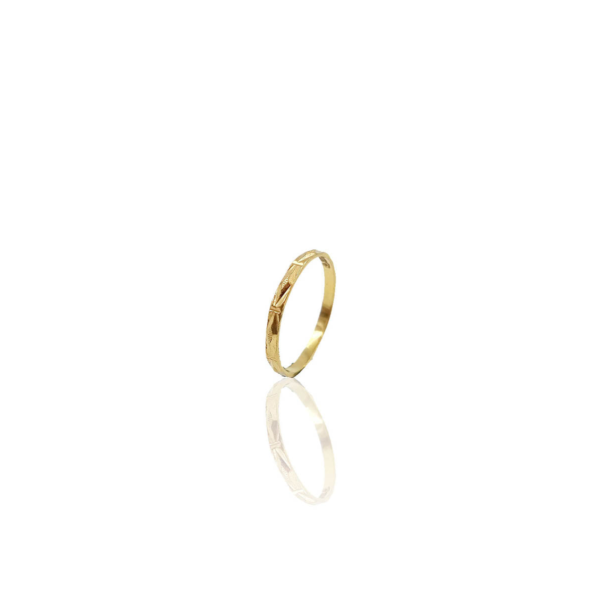 Adora Light Weight Gold Band Ring