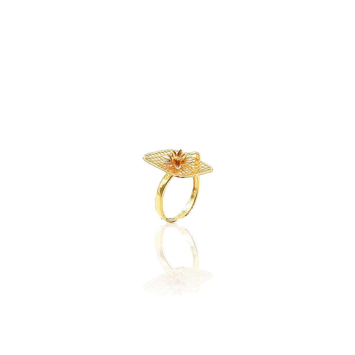 Ambre Casting Gold Ring