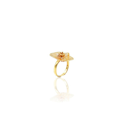 Ambre Casting Gold Ring