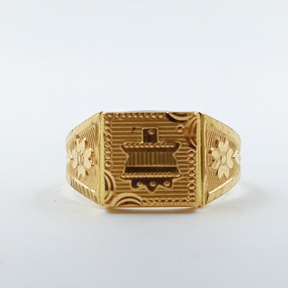 Bailee Mens Gold Ring