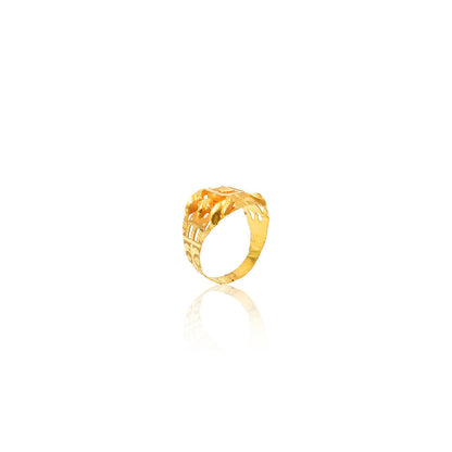 Azurine Mens Gold Ring