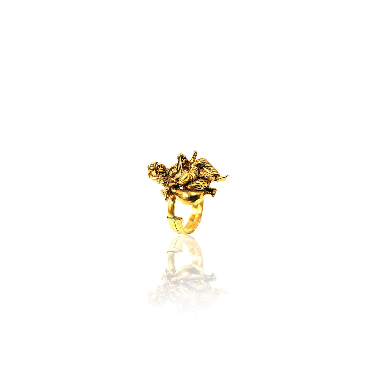 Goddess MahaLakshmi Gold Ring