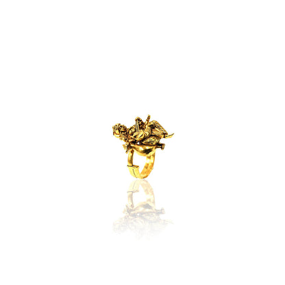 Goddess MahaLakshmi Gold Ring