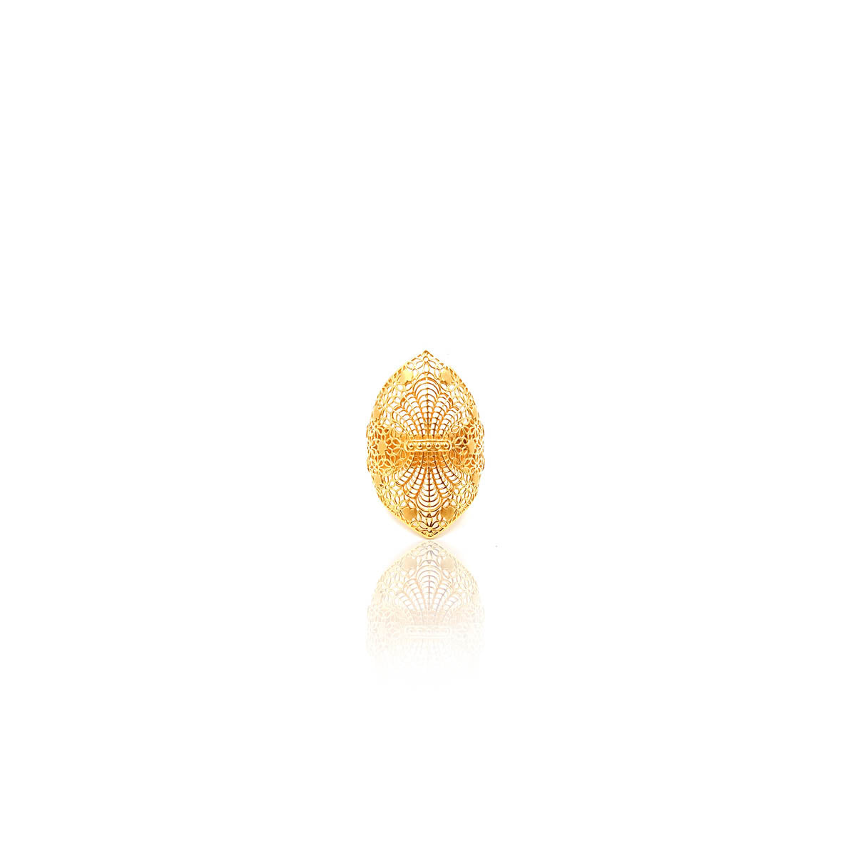 Aubin Cocktail Gold Ring