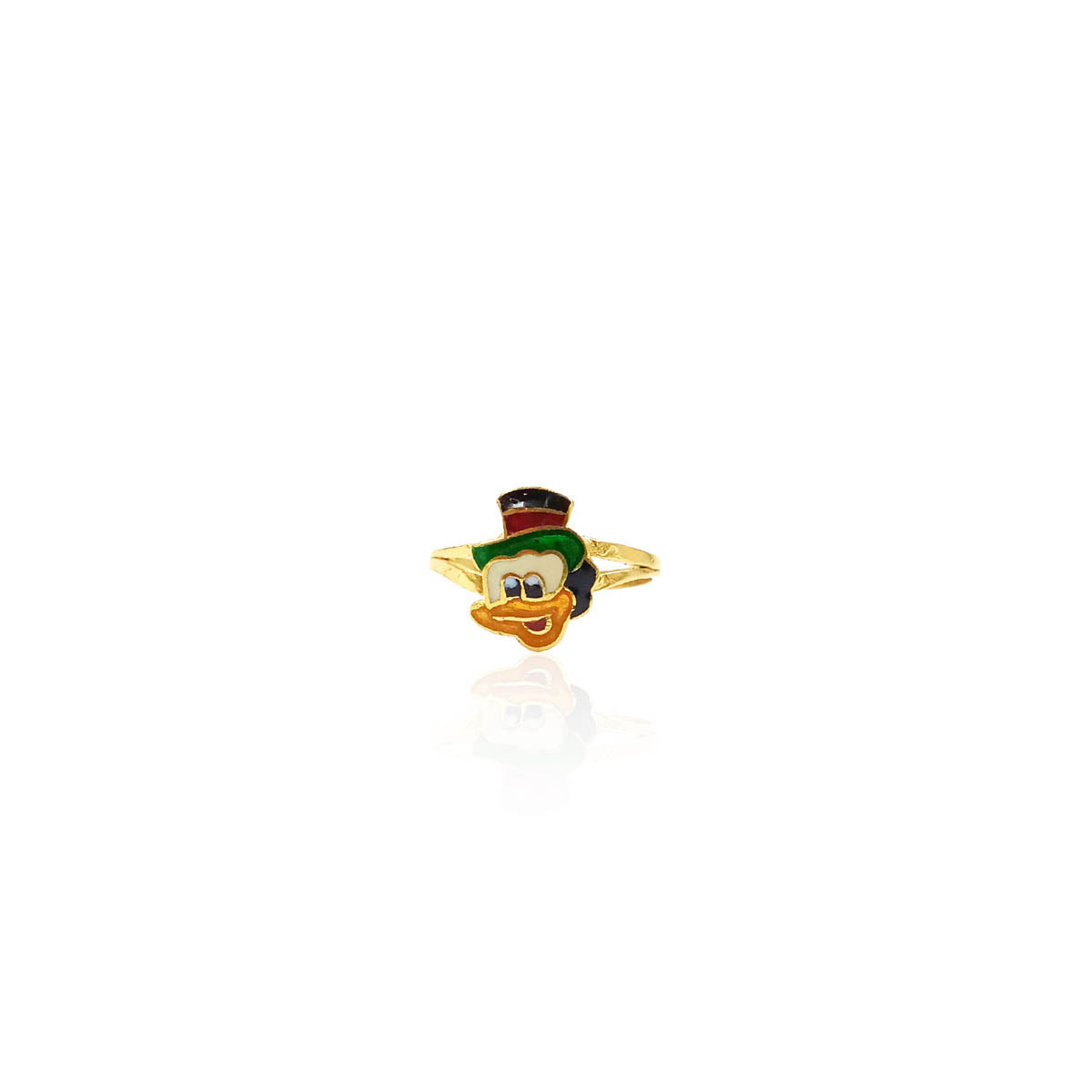 Beauvis Kids Donald Duck Gold Ring