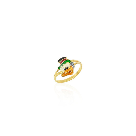 Beauvis Kids Donald Duck Gold Ring