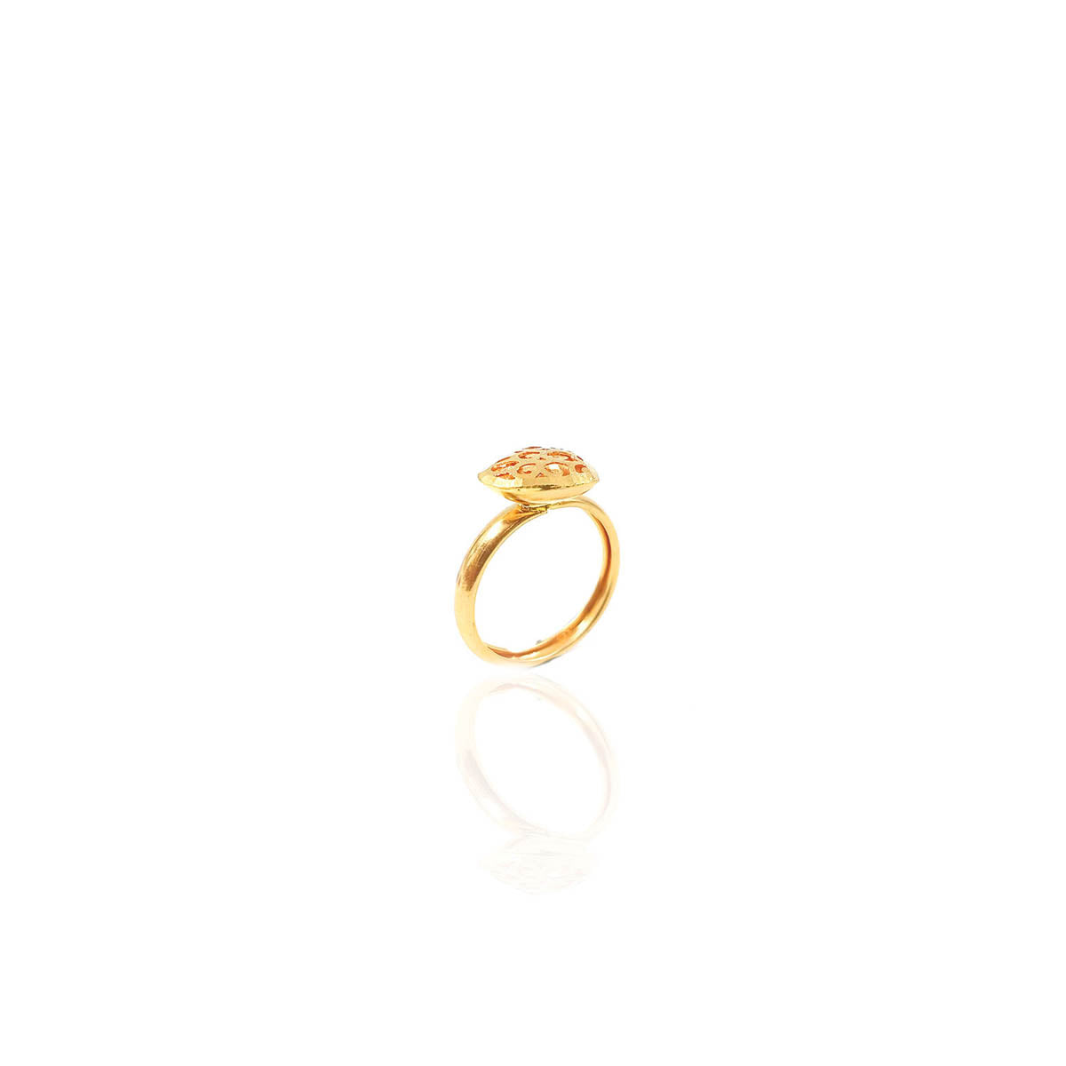 Alice Casting Heart Gold Ring