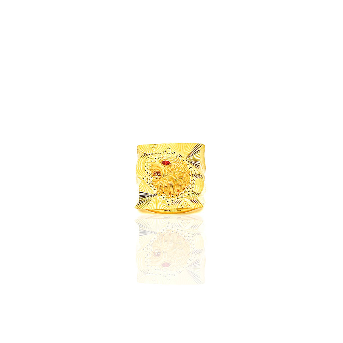 Aveneill Mens Lion Gold Ring