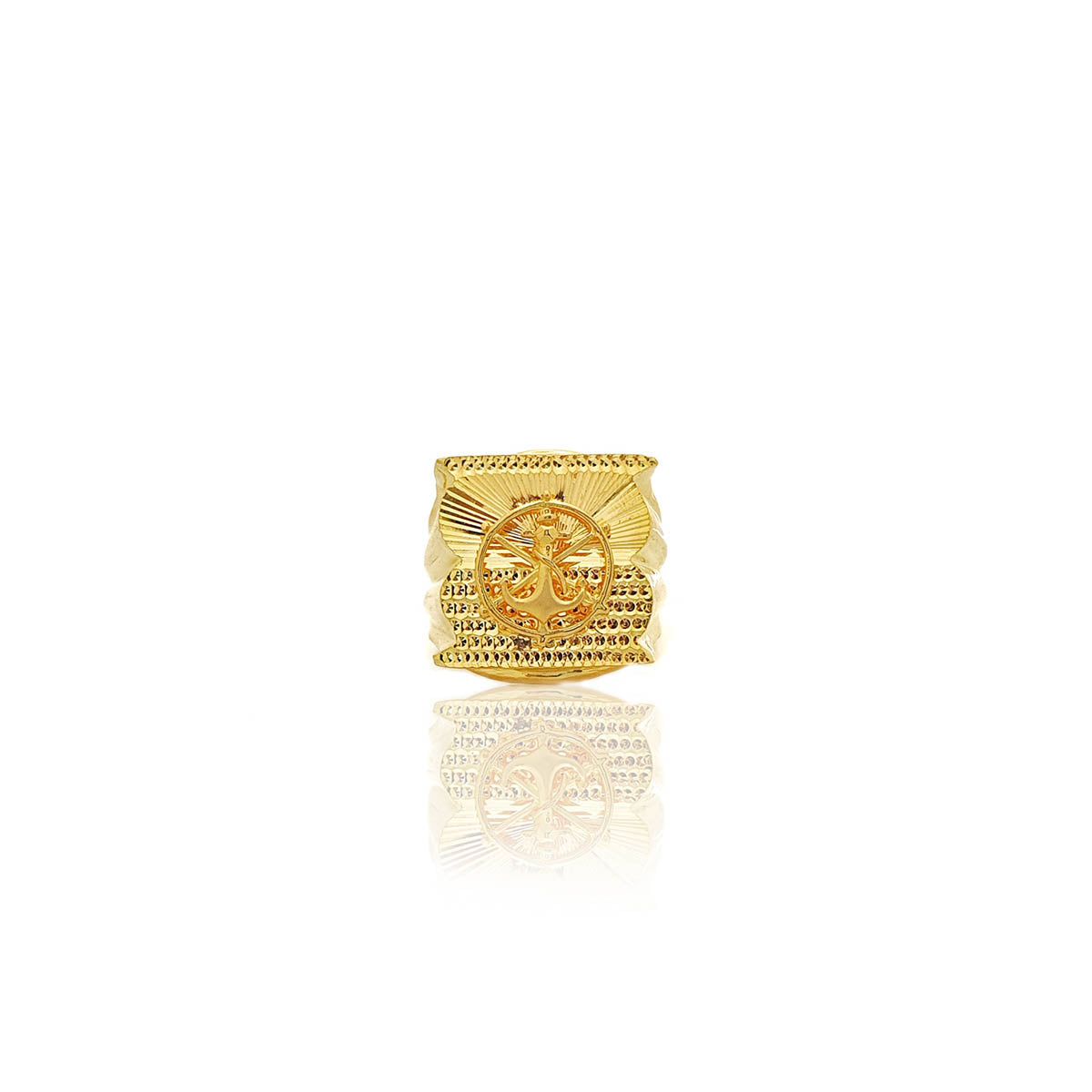 Aveneil Mens Ancor Gold Ring