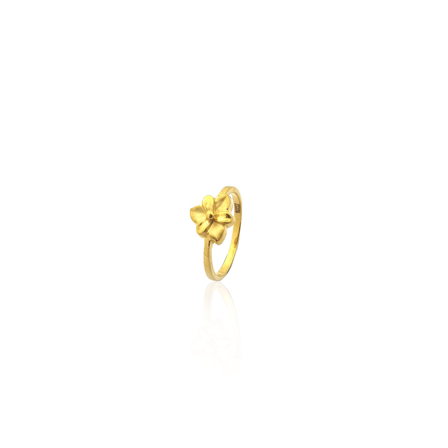 Triangulate Floral Gold Women's Ring