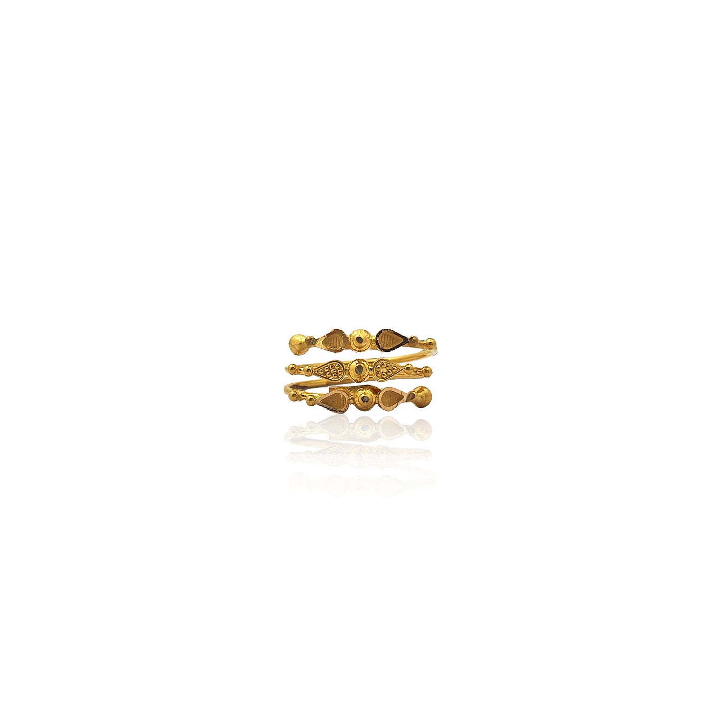 Adjustable Spiral Gold Ring