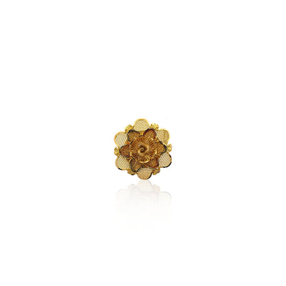 Net Floral Design Gold Women's Ring