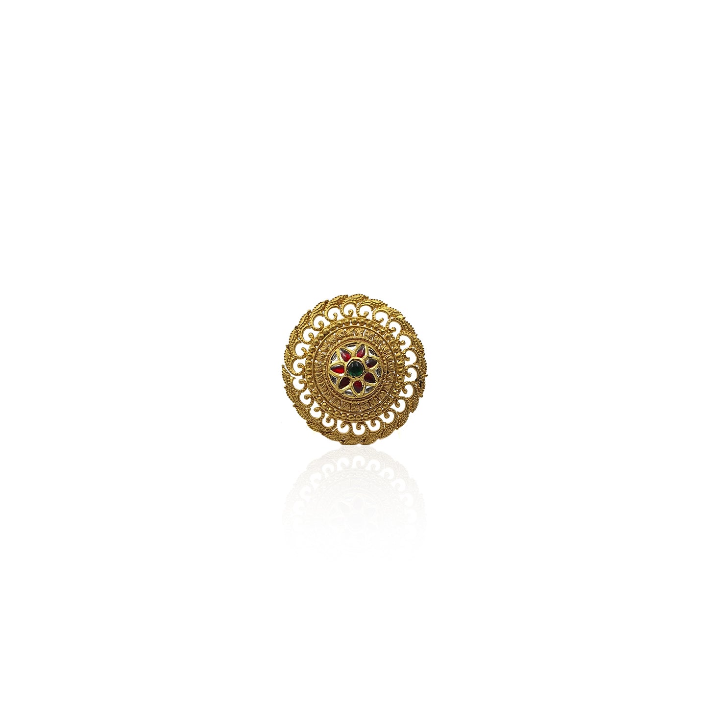 Ameyaa Artistic Traditional Gold Ring