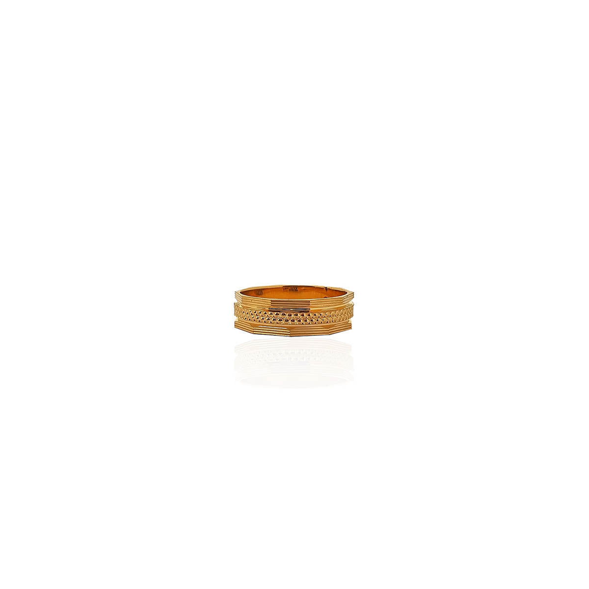 Ananya Twisted Gold Band Ring