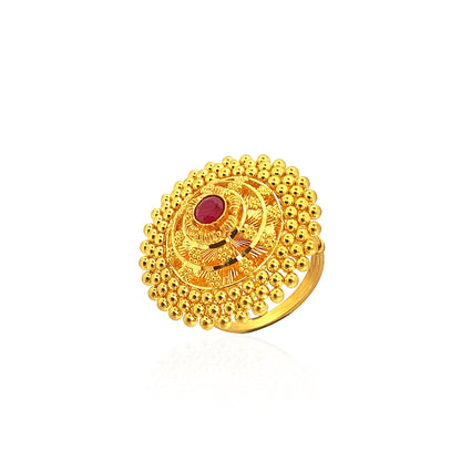 Aakriti Heavenly Cocktail Gold Ring