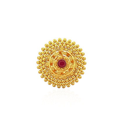 Aakriti Heavenly Cocktail Gold Ring