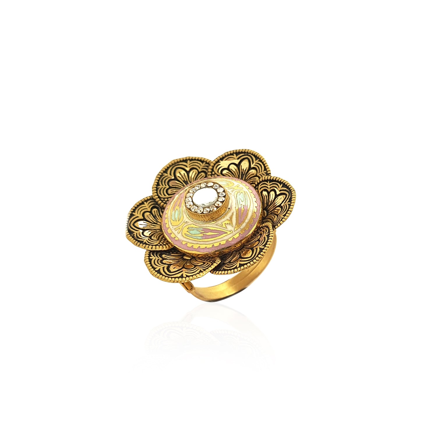 Ajastha Traditional Gold Ring