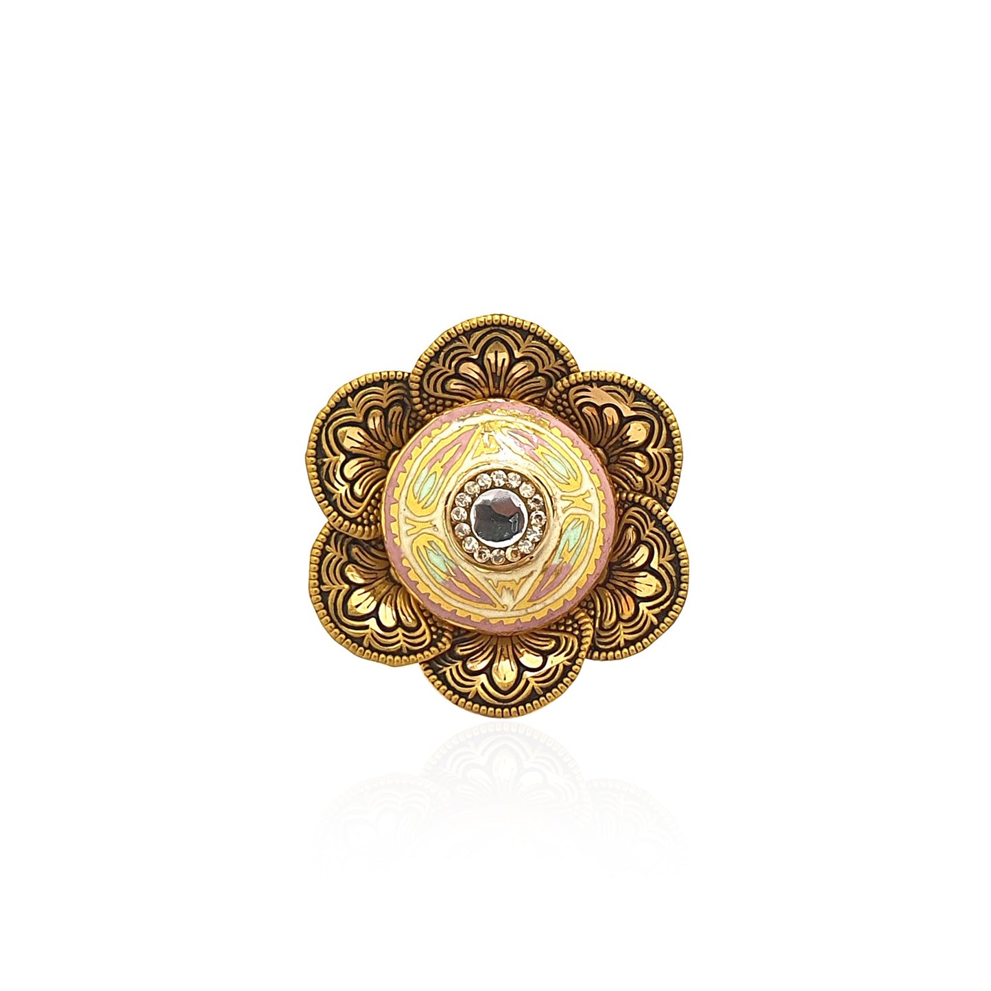 Ajastha Traditional Gold Ring