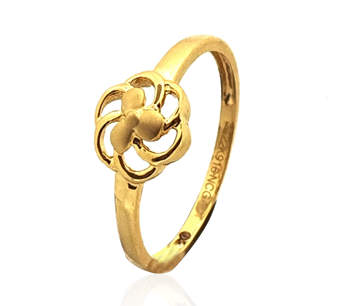 Swirl Floral Gold Ring