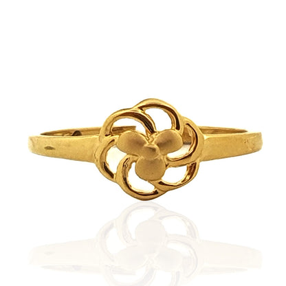 Swirl Floral Gold Ring