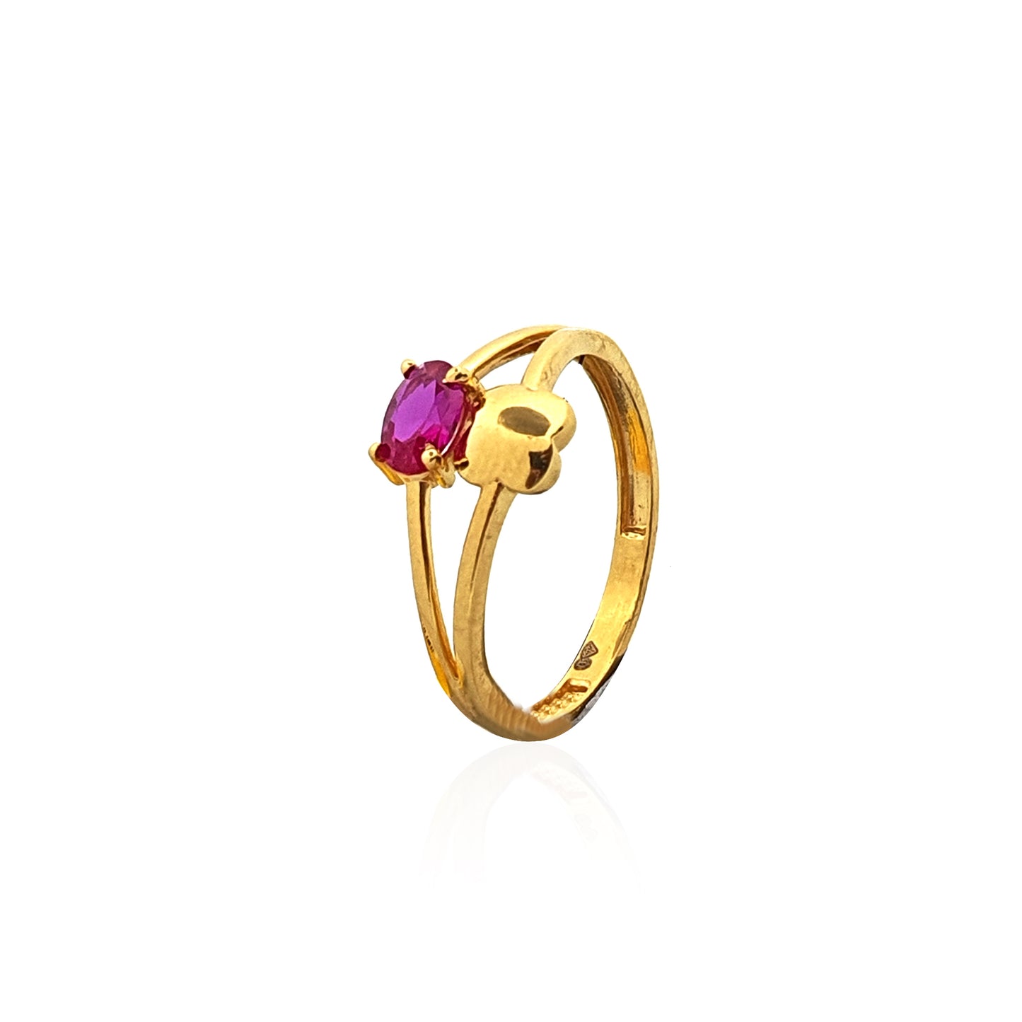 Twain Blush Ruby Ring