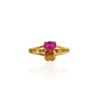 Twain Blush Ruby Ring