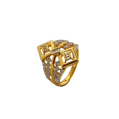 Glacical Gold Ring for Her