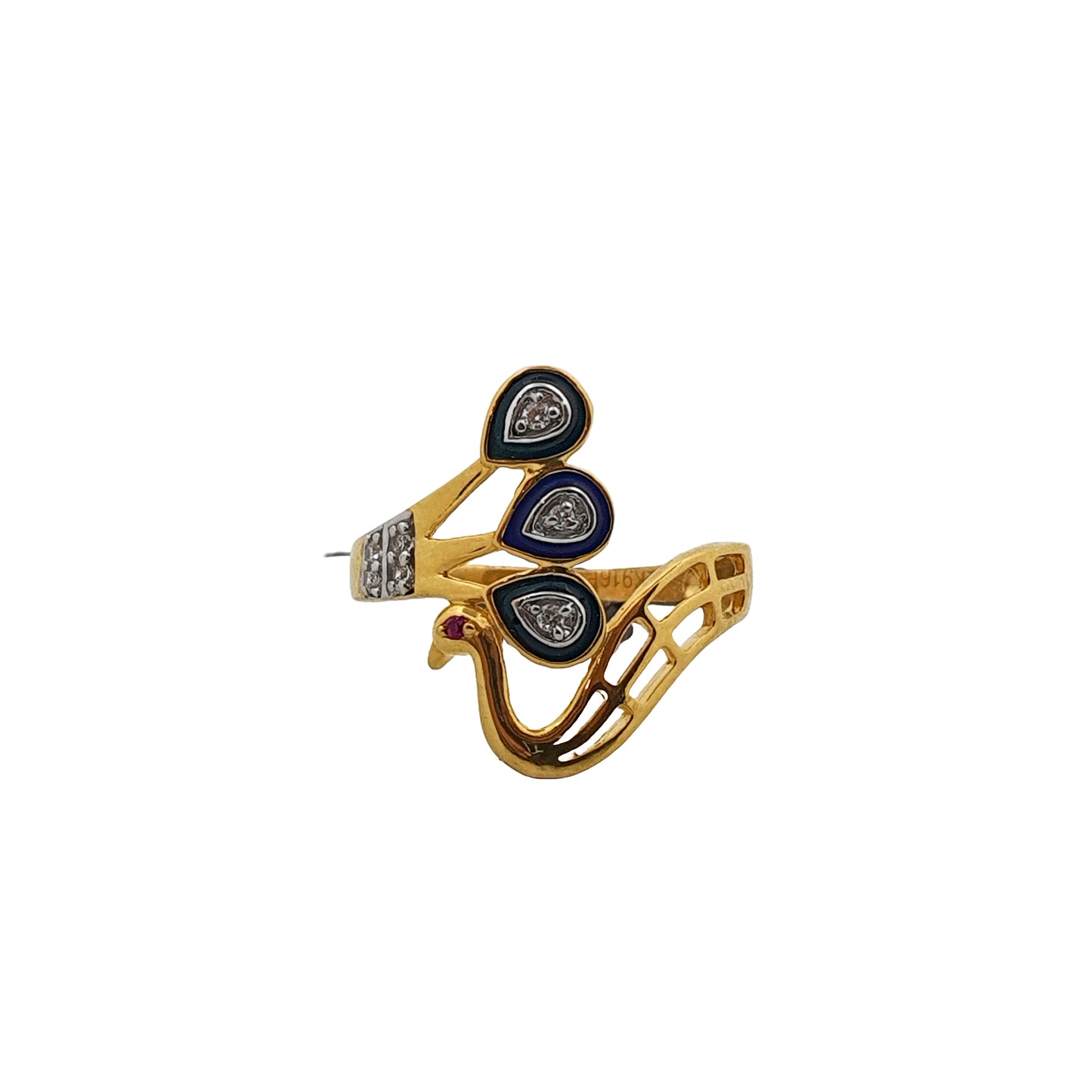 Finesse Peacock Gold Ring